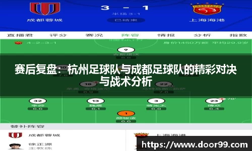 赛后复盘：杭州足球队与成都足球队的精彩对决与战术分析