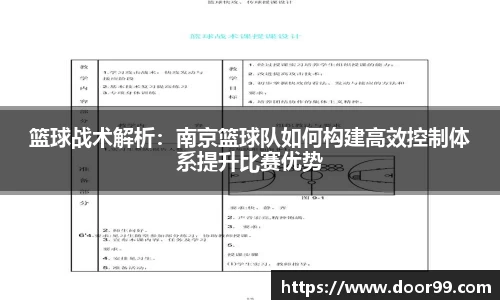 篮球战术解析：南京篮球队如何构建高效控制体系提升比赛优势