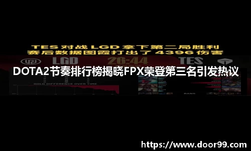 DOTA2节奏排行榜揭晓FPX荣登第三名引发热议